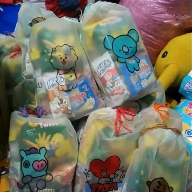 10 BIJI KANTONG SNACK VIRAL BESAR BT21 Ulang tahun Ulang tahun 1