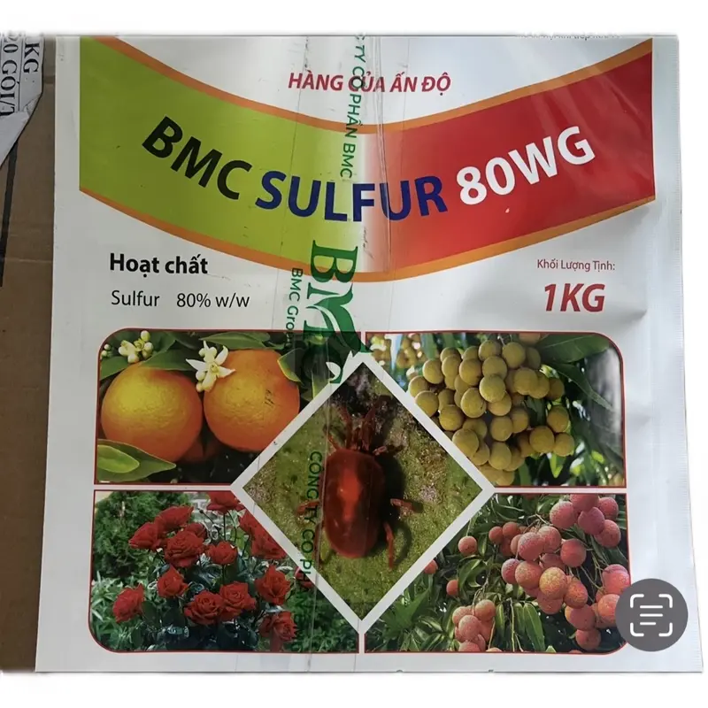 Phân Bón Lá Vua Sulfur, bmc sulfur.  Cung Cấp Vi Lượng Lưu Huỳnh Cho Cây Trông. 1 Gói 1Kg Pha 200 - 400 Lít, m. Xuất Xứ Ấn Độ 1