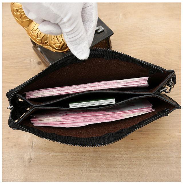 Product Introduction of 20252023 New Men's Clutch Fashion Wallet Business Leather Woven Versatile Handbag Young Men's Clutch Bag 11