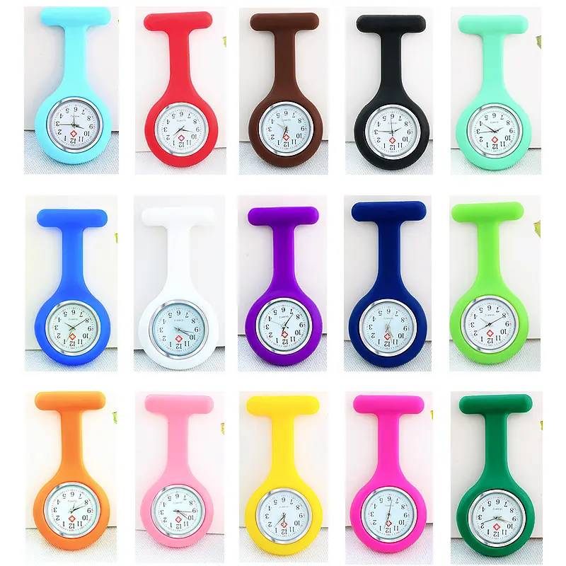 Silicone Band Men and Women Nurse's Watch Gift Pocket Watch