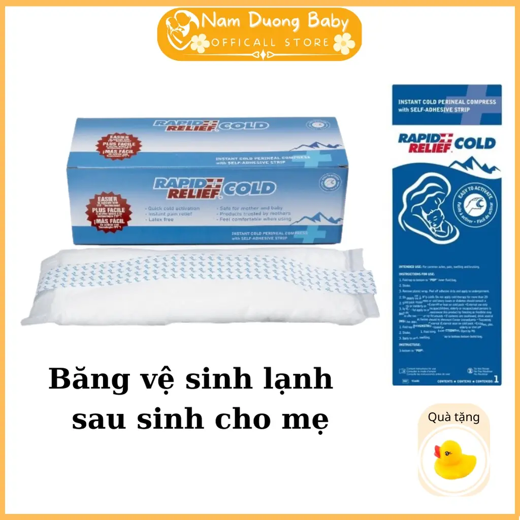 Băng vệ sinh lạnh giảm đau sau sinh cho me Rapid Relief Cold Chính Hãng Nữ Nữ