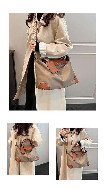 Product Introduction of Nylon Cloth Large Capacity Portable Tote Bag 2025 Spring and Summer New Shoulder Gym Bag Lightweight Commuter Crossbody Bag 2
