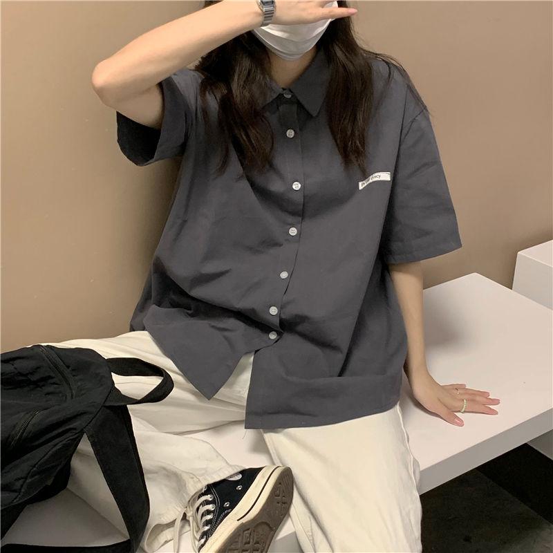 Product Introduction of Áo Sơ Mi Cổ Polo, Phong Cách Preppy, Dáng Rộng Vừa Vặn, Dễ Phối Đồ, ngắn Tay, Hàng Mới Về Mùa Xuân 2023, Phong Cách Hàn Quốc, Thích Hợp Cho Phong Cách BF, Có Thể Mặc Ngoài Trời Nữ Top 8