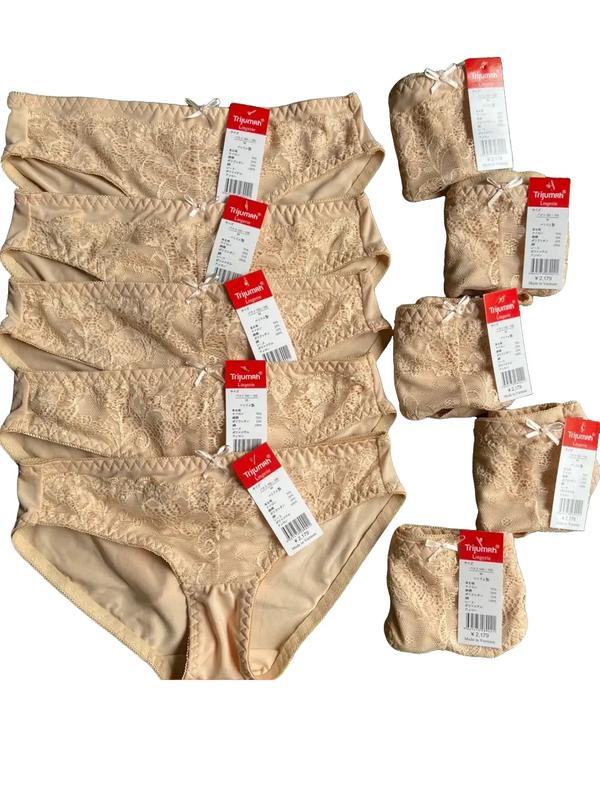 Combo 5 quần Thun Lạnh Ren Toàn màu Da Nữ Women