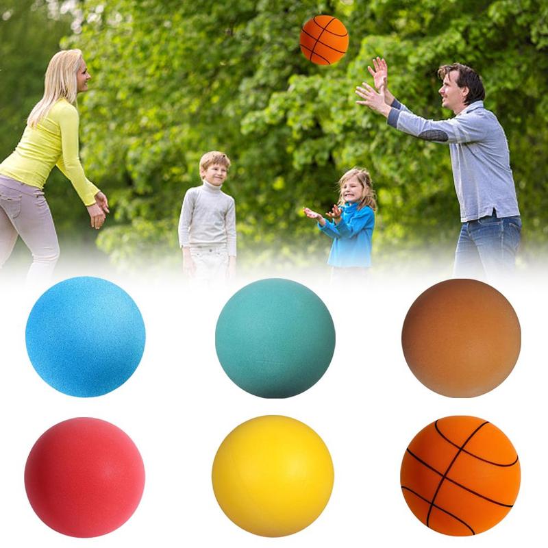 Product Introduction of Silent Basketball Foam Basketball Indoor Silent Training Children Patting Elastic Ball Toy Basketball Training Ball 21