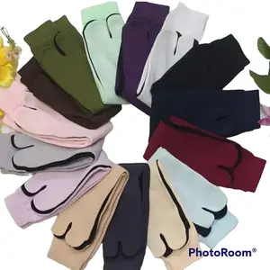 AliMaMa - Kaos Kaki Telapak Hitam - Kaus Kaki Jempol Muslimah Wanita Muslim Murah Medan panjang dewasa Pendek