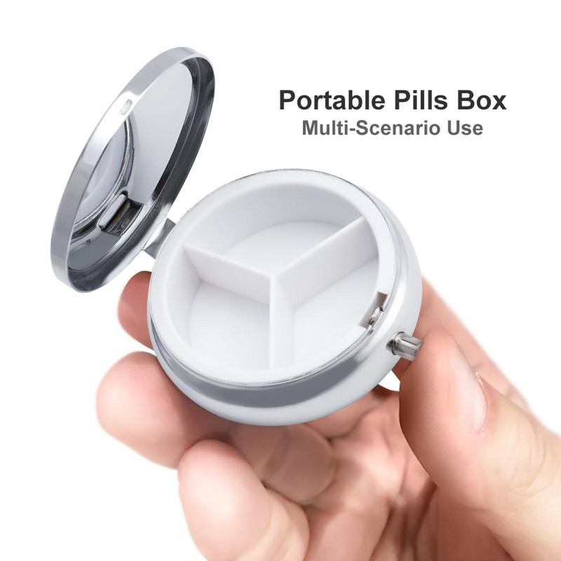 Mini Pill Box, 1 Count 3 Grids Cute Sloth Pattern Portable Pocket Purse Medicine Pill Vitamin Organize for Home Travel Office 5