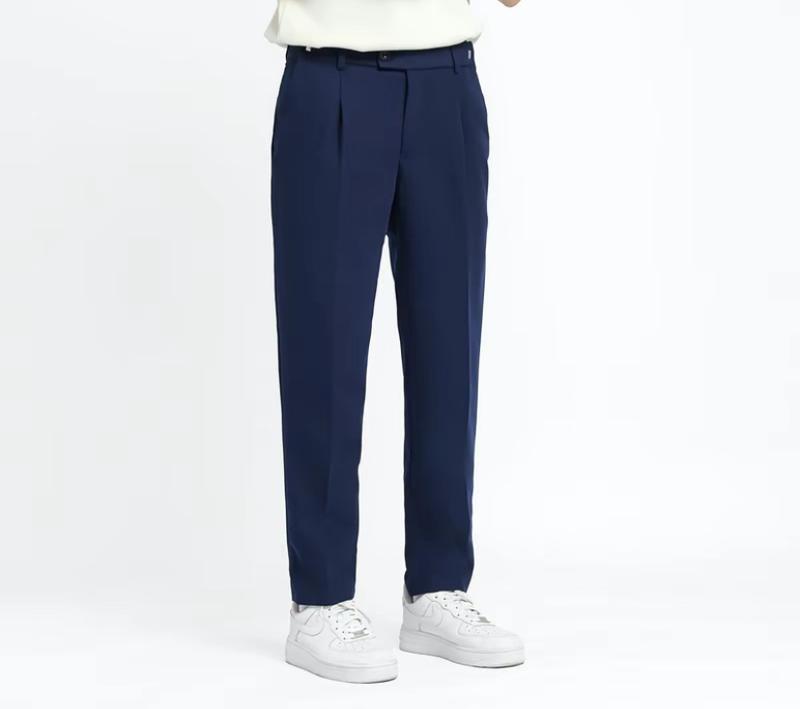 (QT 40) Quần Tây Âu Nam Màu Xanh From Dáng Baggy Co Giãn Tốt. Menswear Nhung Ong 5