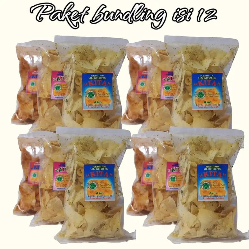 BUNDLING II KERIPIK KITA ISI 12 (DAPAT 12 BUNGKUS) 0