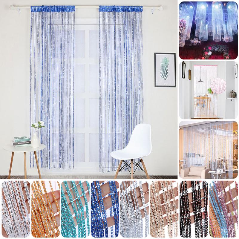 Product Introduction of Rèm Dây Cửa Lấp Lánh, Rèm Dây Lung Linh Tua Rua Sáng Bóng, Rèm Cửa, Cho Cửa Sổ, Phòng Và Đồ Trang Trí Nhà Cửa 19