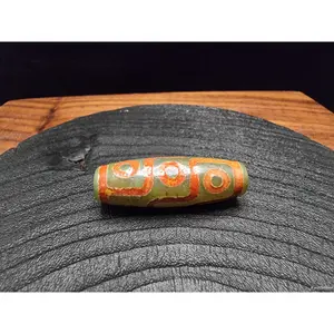 Batu Akik DZI 9 Mata Barley Bles Tibet Stone 39mm E2321