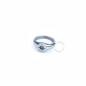 Zafa Cincin Pria Wanita Stainless Steel Anti karat - Sunny - Elegan Jewellery Rings