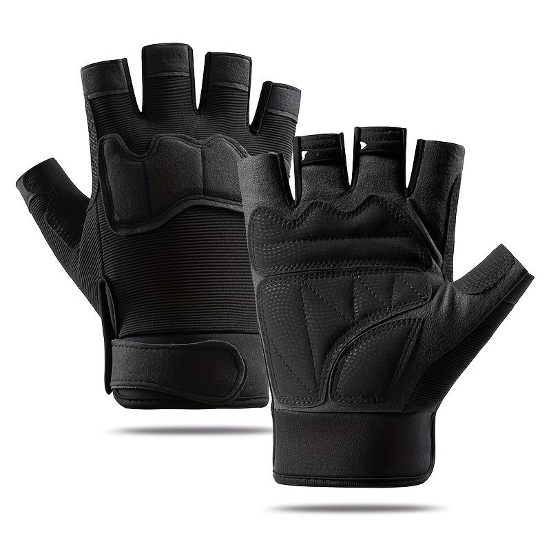 Men's Half-Finger Gloves - Ultra-Fine Fiber, Non-Slip for Exterior Sports, Cycling 5