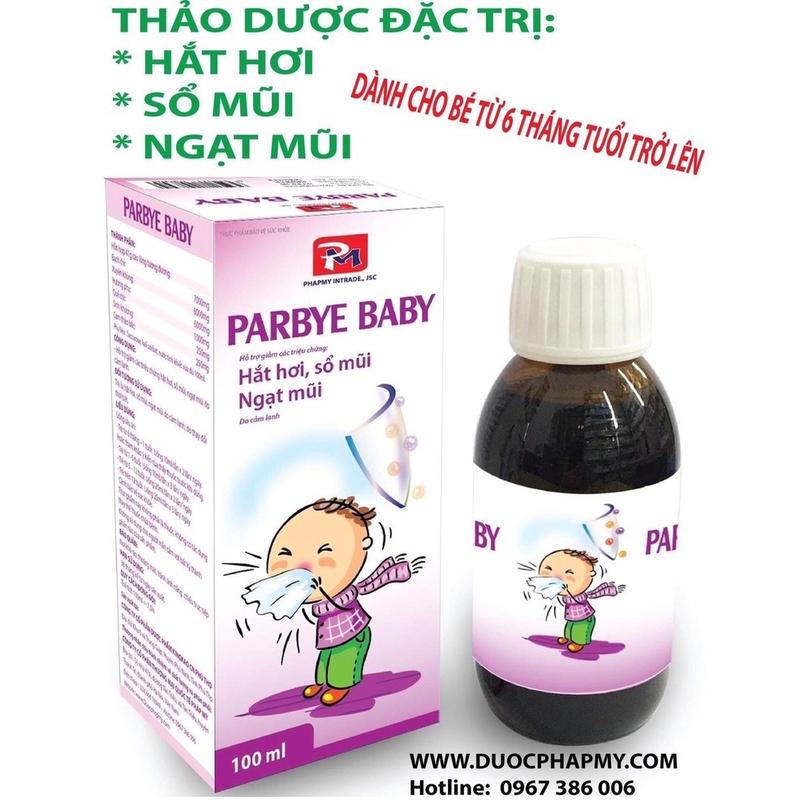 Product Introduction of ￼Siro sổ mũi Parby Baby công nghệ Nhật Bản chuyên Hắt hơi, sổ mũi ngạt mũi cho bé 1