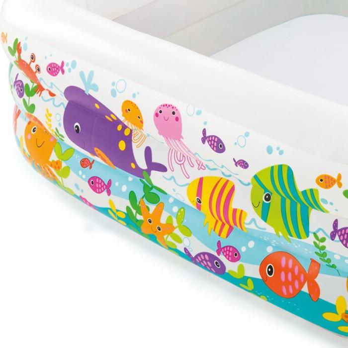 PROMO - INTEX SWIM CENTER CLEARVIEW AQUARIUM POOL. KOLAM KARET RENANG ANAK 2