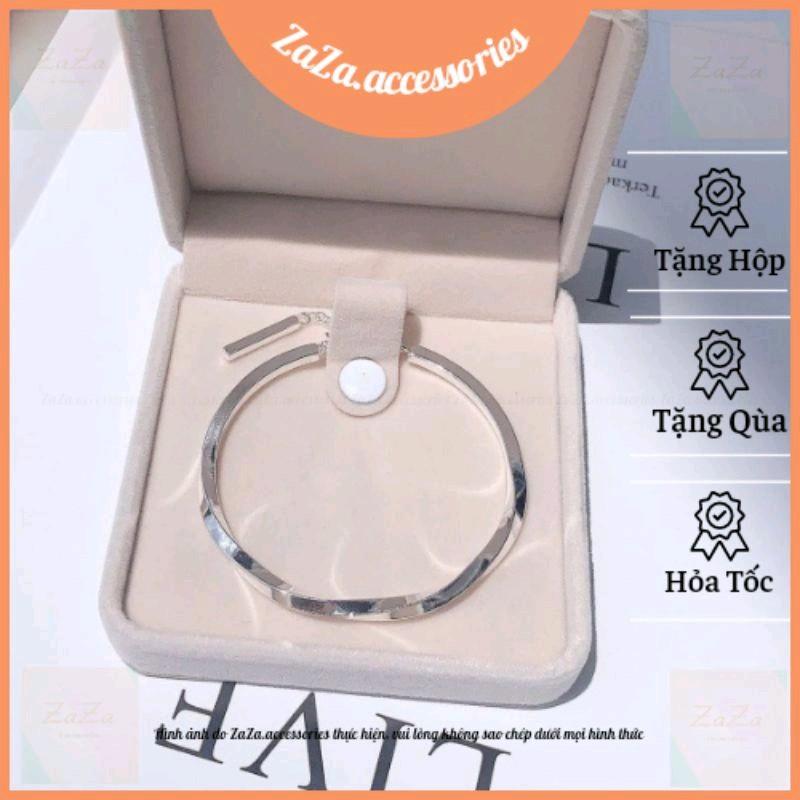 Lắc Tay Cuff Nam Nữ - Vòng Tay Nam Nữ Cuff Dây Xích Đeo Cặp Đôi ZaZa.accessories
