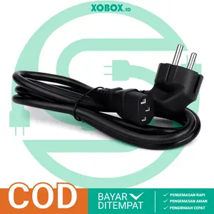 Kabel Power CPU / Pc 2 Kaki 1 Meter Cable Power Computer Supply Monitor Komputer AK018