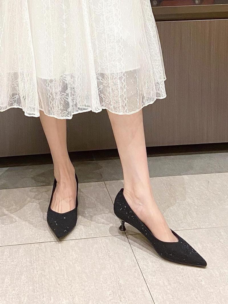 Product Introduction of Women's Pointed Toe Heels, Elegant Fashionable High Heels for Party, Daily Clothing Decor for Women & Girls, Footwear 4