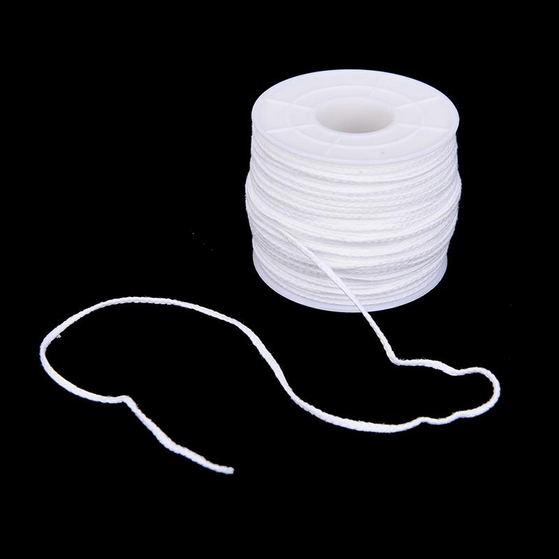 Product Introduction of 61m x 2.5mm Spool of Cotton Square Braid Candle Wicks Core For Candle Making 31