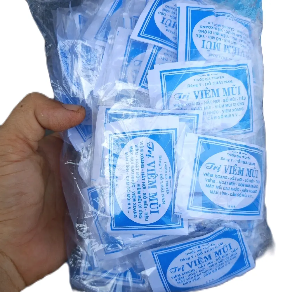 [HOT] Gói 100 bịch viêm mũi tặng 03 chai dầu viêm xoang 3ml Hỗ trợ viêm xoang, hắt hơi, sổ mũi, tiêu viêm, ngạt mũi, viêm mũi dị ứng, mặt mũi đau nhức, viêm xoang mãn tính, cảm sổ mũi....