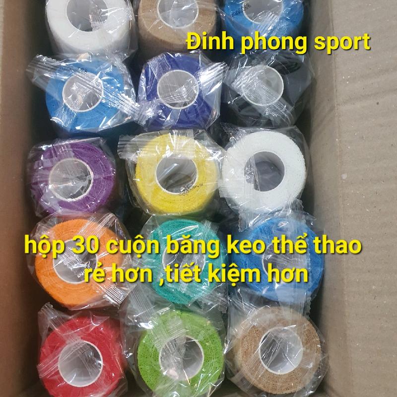 hộp 30 hộp 24 cuộn băng keo thể thao bản 5cm ,băng quấn cổ chân,băng keo thể thao,băng quấn cổ chân đá banh,quấn cổ tay