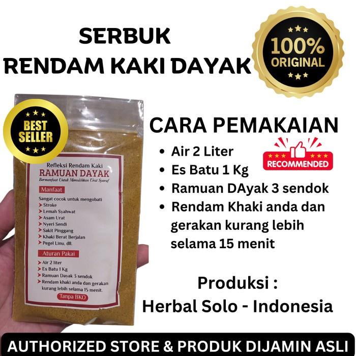 RENDAMAN KAKI DAYAK RAMUAN ALAMI RENDAMAN KAKI DAYAK 60gr 5 sachet