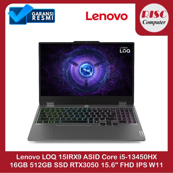 Gambar Lenovo LOQ 15IRX9 ASID Core i5-13450HX 16GB 512GB SSD RTX3050 15.6" FHD IPS W11 dari Risc Computer Kota Surakarta Tokopedia