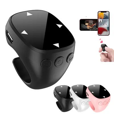 Tiktok Scrolling Ring Bluetooth Finger Ring Remote Hands-Free