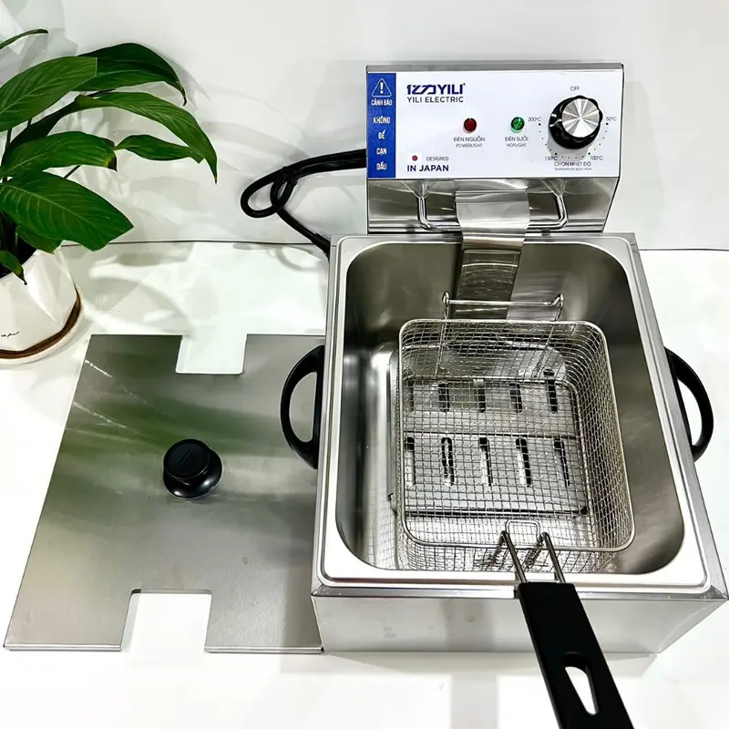 Bếp chiên ngập dầu nhúng điện THE GARDEN TUDYILI 6L , Inox cao cấp, công suất 2500w. Bảo hành 12 tháng 1
