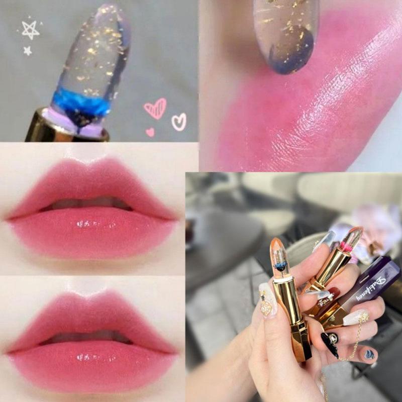 Product Introduction of New Temperature Change Moisturizing Lipstick 1pcs Lipstick Flower Jelly Color Changing Lipstick W4Y1 30