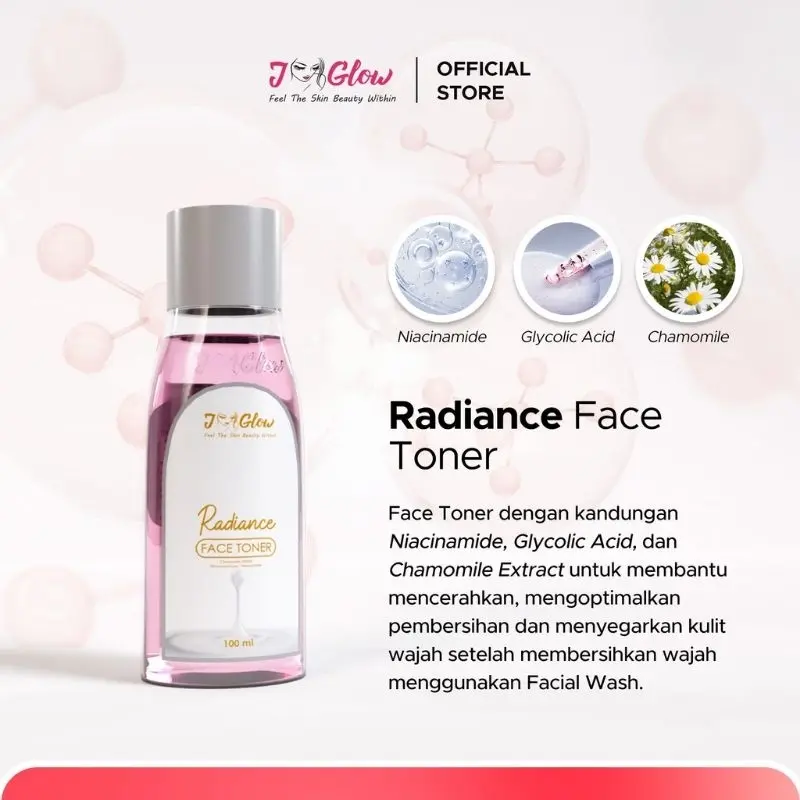 JGLOW Super Whitening Radiance Mencerahkan Kulit Wajah Facial Pencerah Niacinamide dan Perawatan Anti Aging 2