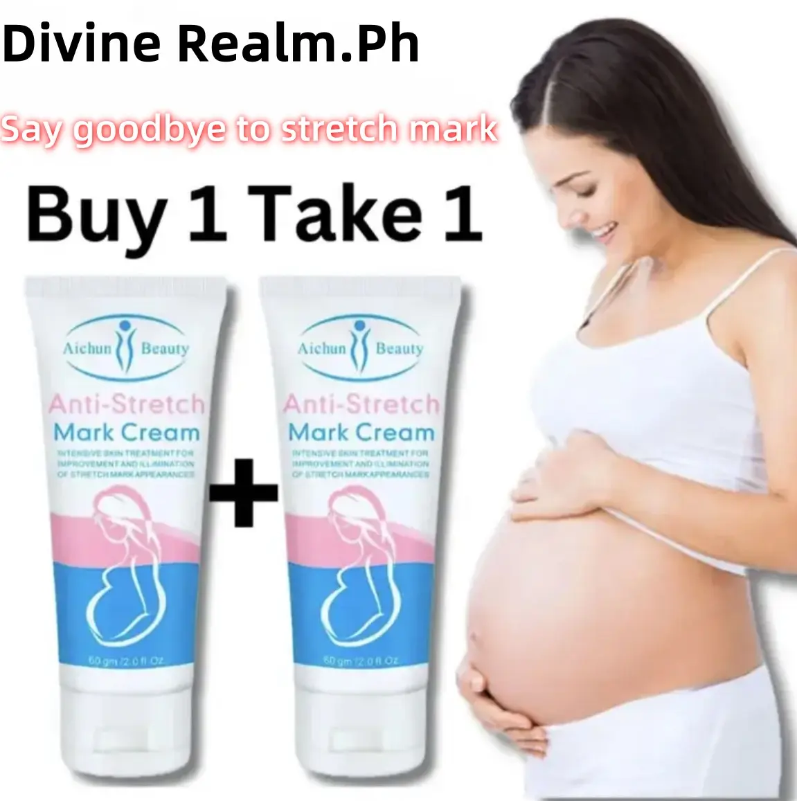 【Buy 1 Take 1（free shipping!!!）】 Aichun/Disaar Anti-Stretch Mark Cream Firming Skin Cream with Nourishing Ingredients for Pregnant Women - 60g