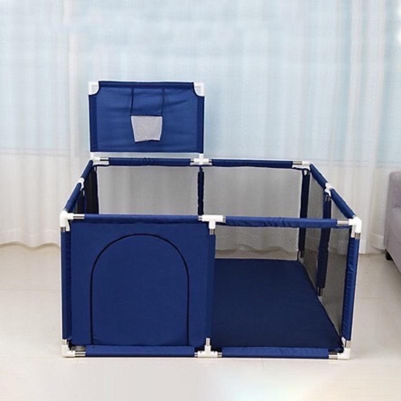 (kèm 10 bóng)Quây bóng hình vuông có giỏ bóng rổ khung inox cho bé chơi. Đồ Chơi