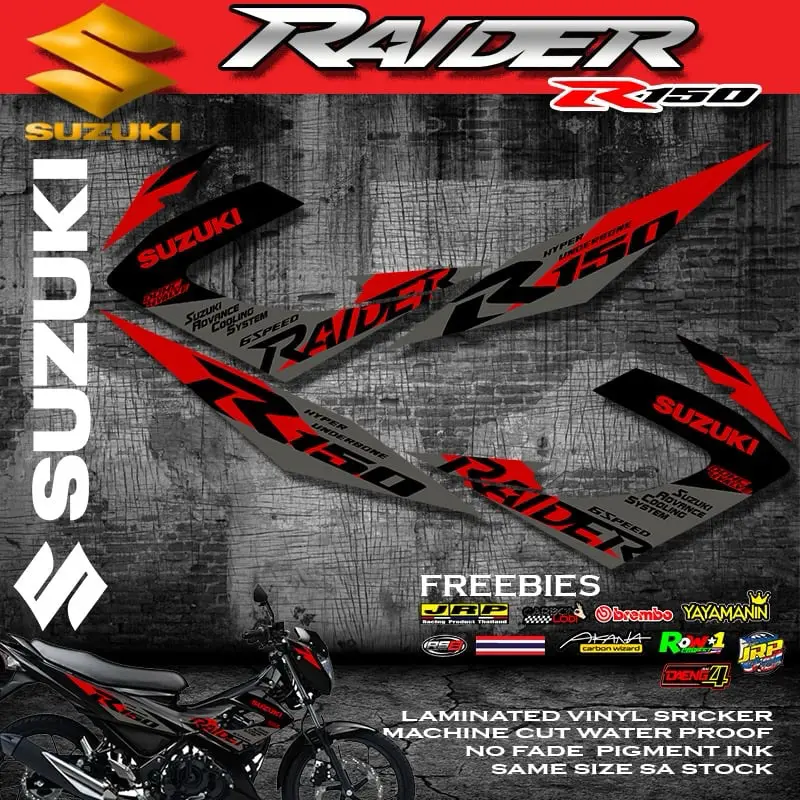 SUZUKI RAIDER 150 CARB REBORN DECALS STICKERS WITH FREEBIES 1 - TikTok ...