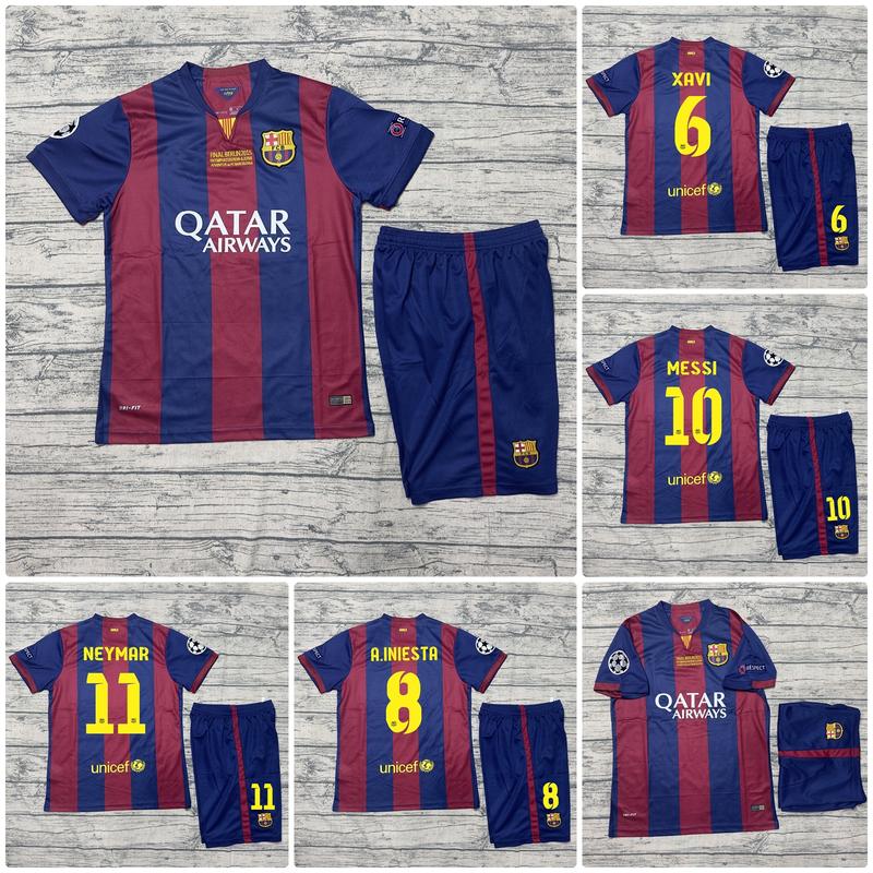  Bộ Quần Áo Bóng Đá Barcelona Bản Retro 2015 - Vải Gai Thái Cao Cấp - Top Sport 