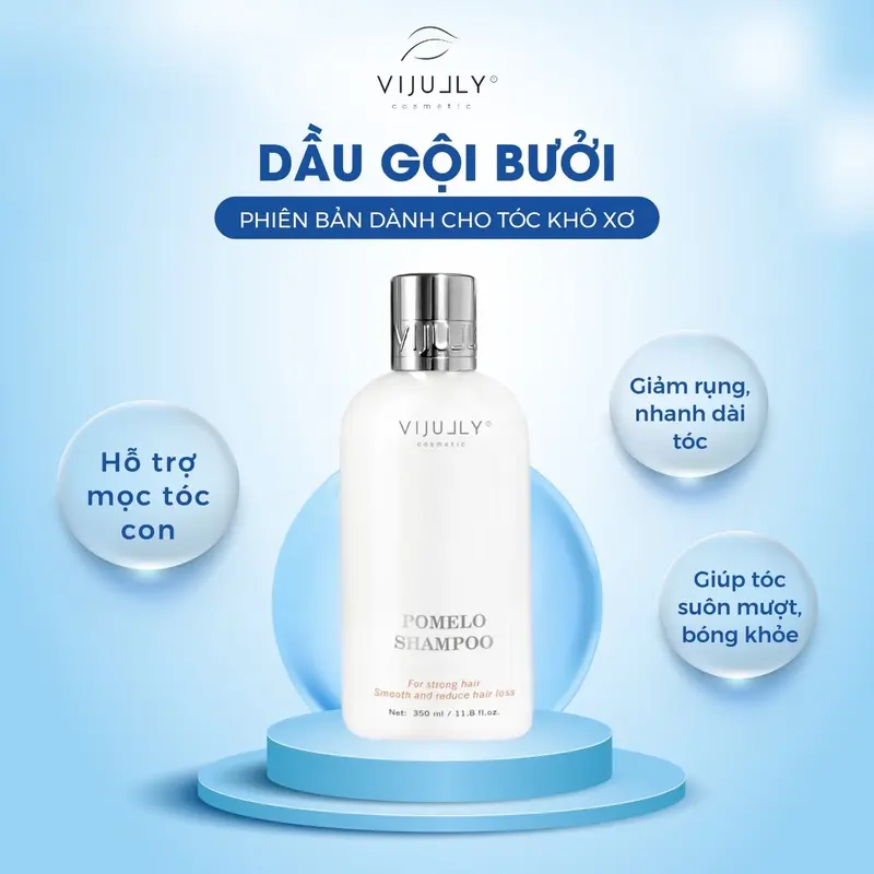 [ Phiên bản DƯỠNG ẨM] Dầu Gội Bưởi Vijully Hỗ trợ giảm rụng & hỗ trợ mọc tóc giam rung 2