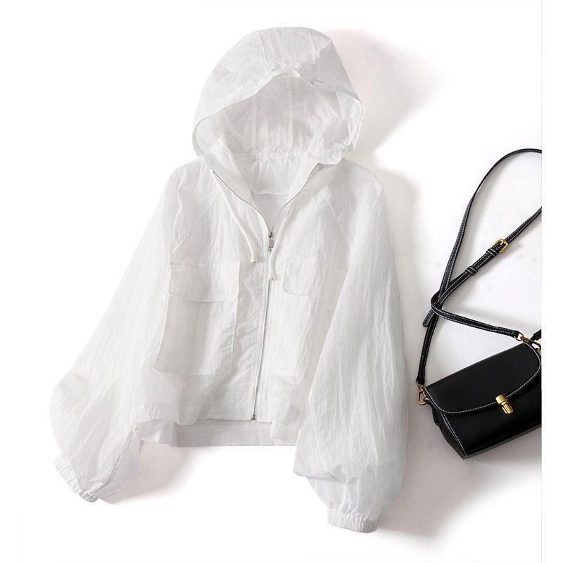 Product Introduction of Áo Khoác Chống Nắng, 24 Hồ Khởi Vải, Ngắn, Dáng Rộng Vừa Vặn, Nhẹ, Mỏng, Mỏng, Phong Cách Phương Tây, Thiết Kế Đi Chơi Nhật Bản, Thời Trang 6