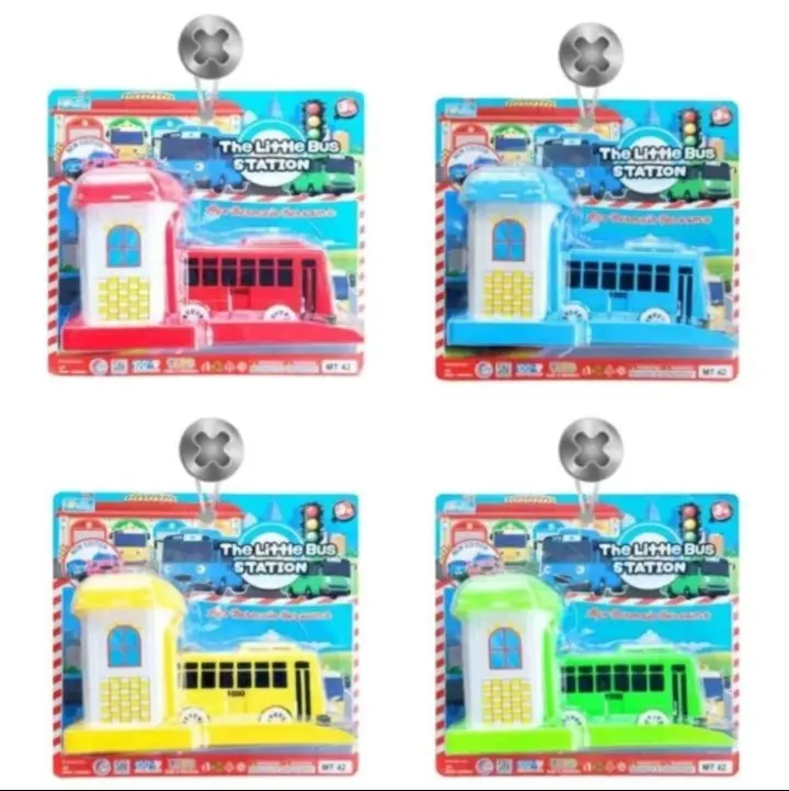 A0449 mainan anak mobil tayoo garasi pelontar MT-42 4