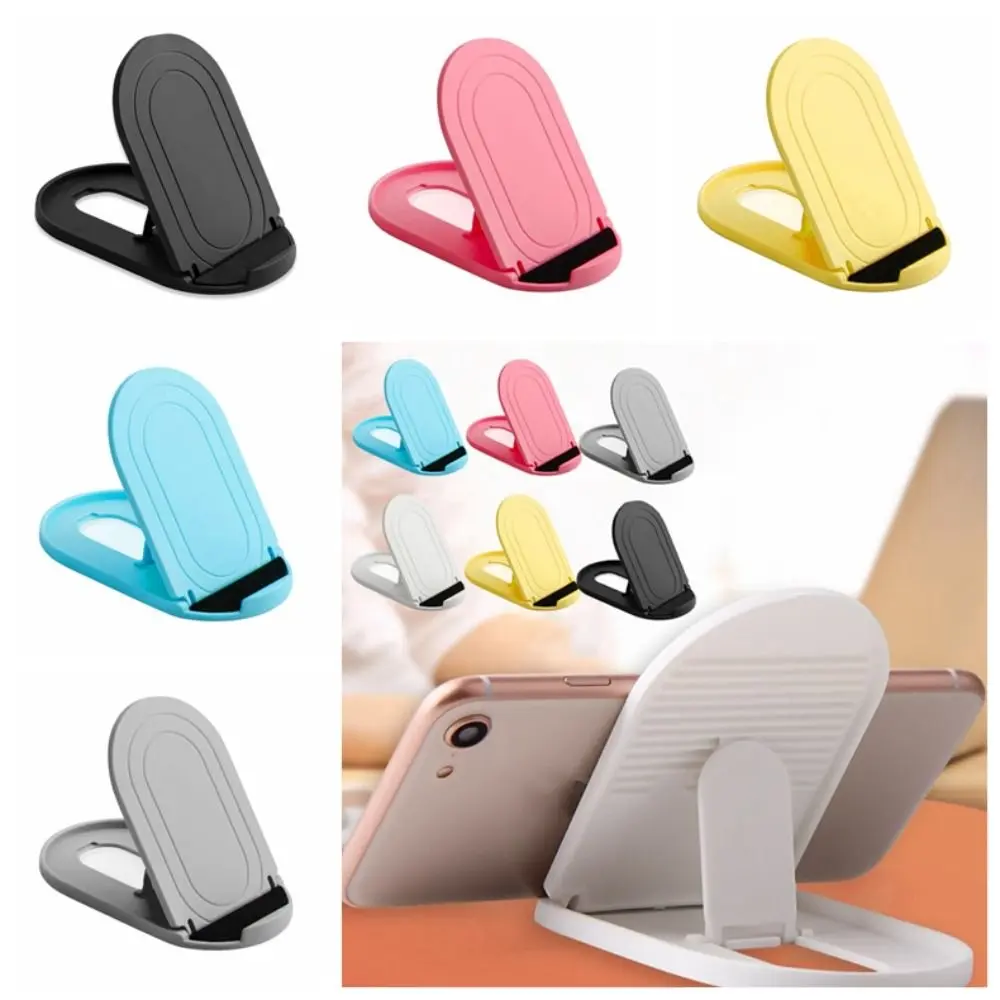 Universal ABS 4 Degrees Foldable Desk Stand Adjustable 4 Degrees 4 Degrees Foldable Phone Holder Foldable Multi-Angle Adjustable Mini Mobile Phone Holderr Pendant Accessories