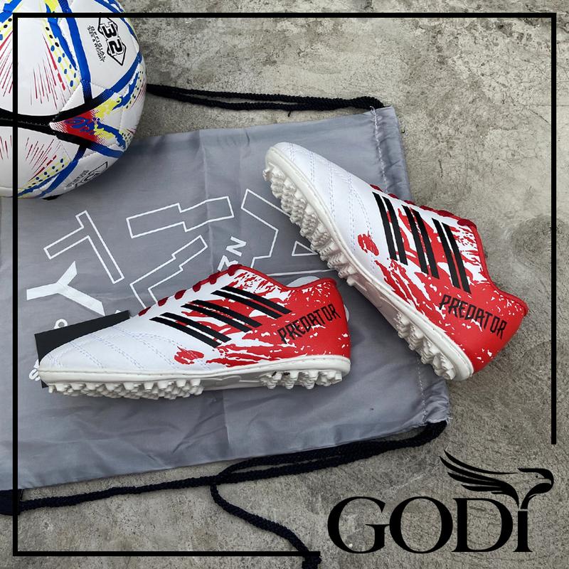 Giày đá bóng size 35-36-37-38 đến 44, Giày đá banh nam nữ con gái trẻ em bé trai rẻ đẹp màu trắng đỏ size 36 số 37 cở 38 3