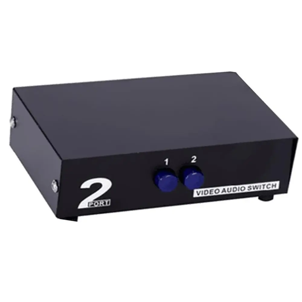 Port RCA Audio And Video Composite AV Switcher Selector