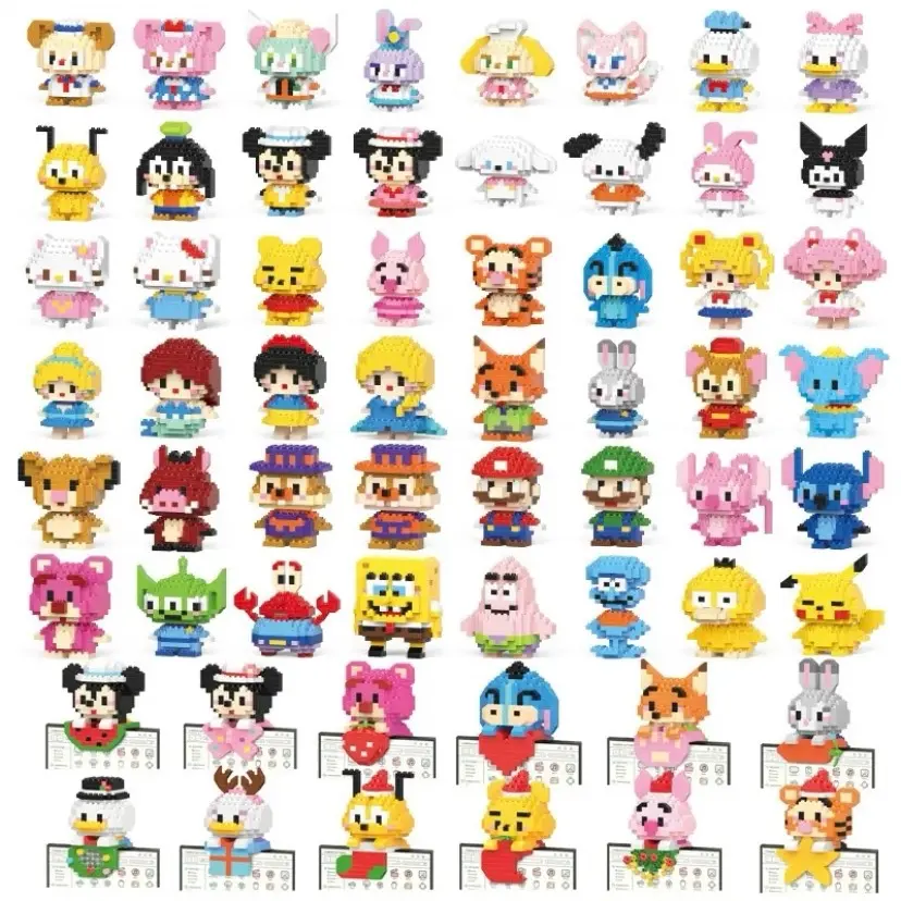 Toys nanoblock Bricks mini lucu karakter kartun toys cocok untuk gift Balok Hadiah