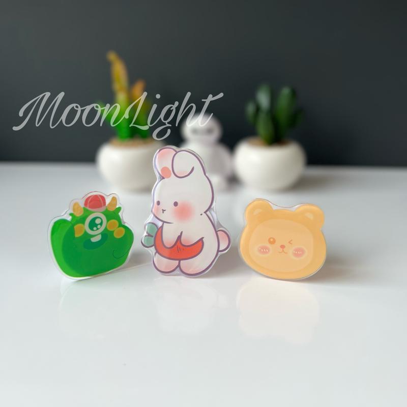 Popsocket HP/ Holder HP Simple Bentuk Karakter Lucu Bisa Dilipat untuk Semua HP 3