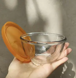 Mangkuk Kaca Tebal Dengan Tutup MPASI Mini Bowl w Lid ICHI MEGASTORE