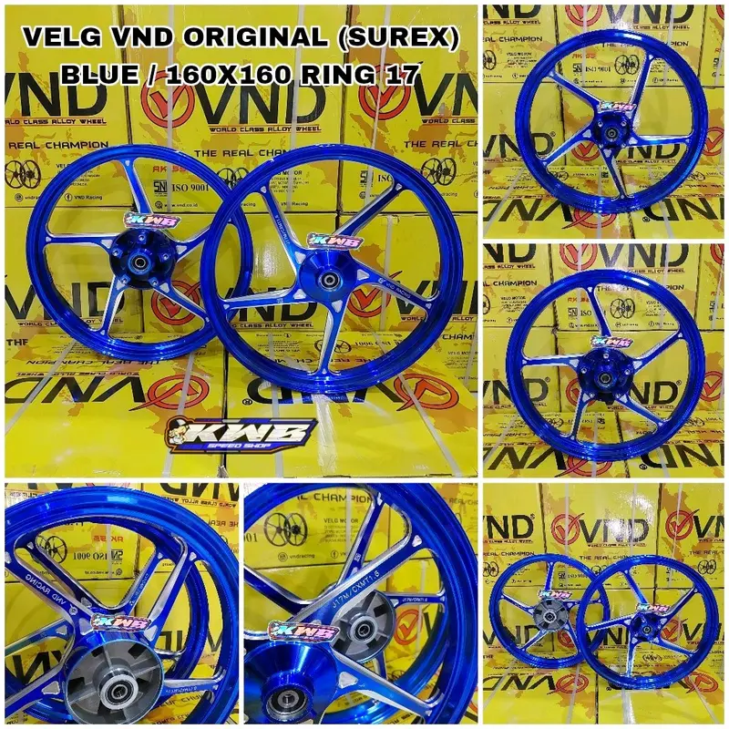 Velg vnd supermoto herex surex crf klx ukuran 160x160 Ring 17 original VND di pnp kan ke motor super moto herex KLX / CRF disc depan lubang 4 disc belakang lubang 5 2