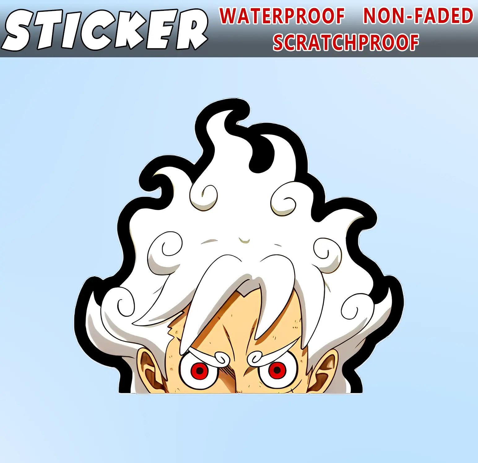 One Piece Gear 5 Anime 3D Laminated Vinyl Sticker - TikTok Shop Philippines