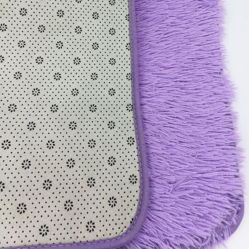 Soft Bath Mat Decoration Set, 3 Counts/set Summer Solid Color Soft Plush Toilet Seat, Anti-Slip Bath Mat, Household Products 3
