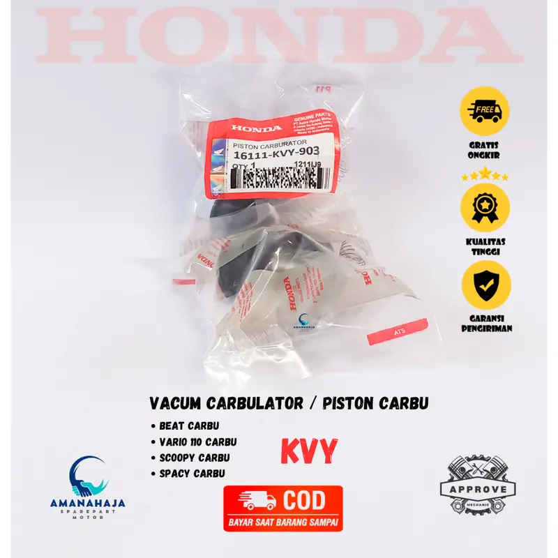 VACUM ASSY HONDA BEAT KARBU LAMA (KVY) | KARET VAKUM KARBURATOR | SPAREPART ORIGINAL MOTOR HONDA SPAREPART ORIGINAL ASLI / SPAREPART KUALITAS / SPAREPAR MOTOR GARANSI SUKU CADANG SEPEDA MOTOR 0