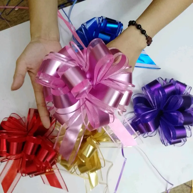 set 20 chiếc nơ rút cẩm tú cầu 5 cm 1