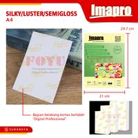 Gambar Kertas Foto Photo Paper Inkjet Imapro Green Digital Water Proof Professional RC Silky Luster Semigloss 260gsm A4 Accessories Camera dari Foyu Photo Kota Administrasi Jakarta Selatan 3 Tokopedia